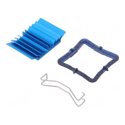Radiator cu Aripioare BGA Albastru 31x31mm | Electronic-mag.ro | Componente Electronice
