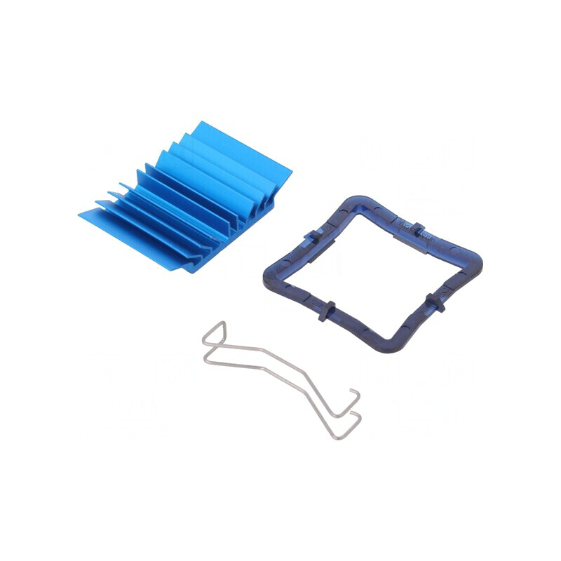 Radiator cu Aripioare BGA Albastru 31x31mm | Electronic-mag.ro | Componente Electronice