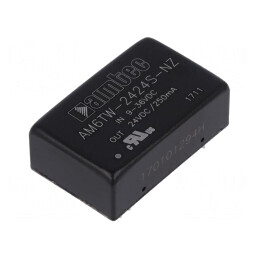 Convertor DC/DC 6W 9-36V la 24V 250mA DIP24 | Electronic-mag.ro | Componente Electronice