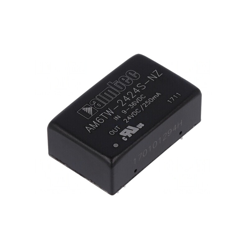 Convertor DC/DC 6W 9-36V la 24V 250mA DIP24 | Electronic-mag.ro | Componente Electronice