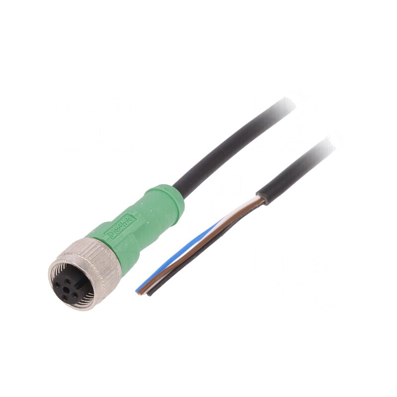 Cablu de Conectare M12 4PIN 5m 250VAC 4A PVC | Electronic-mag.ro | Componente Electronice