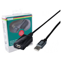 Repeater USB | USB 2.0 | USB A soclu,USB A mufă | 10m | blister | DA-73100-1
