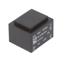 Transformator încapsulat 1,5VA 380VAC 12V PCB | Electronic-mag.ro | Componente Electronice