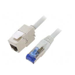 Prelungitor RJ45 S/FTP Cat6a 5m Gri