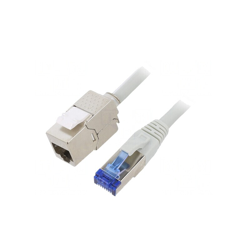 Prelungitor RJ45 S/FTP Cat6a 5m Gri | Electronic-mag.ro | Componente Electronice