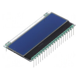 Afișaj LCD Alfanumeric STN 8x1 Albastru 55x17.5mm | Electronic-mag.ro | Componente Electronice