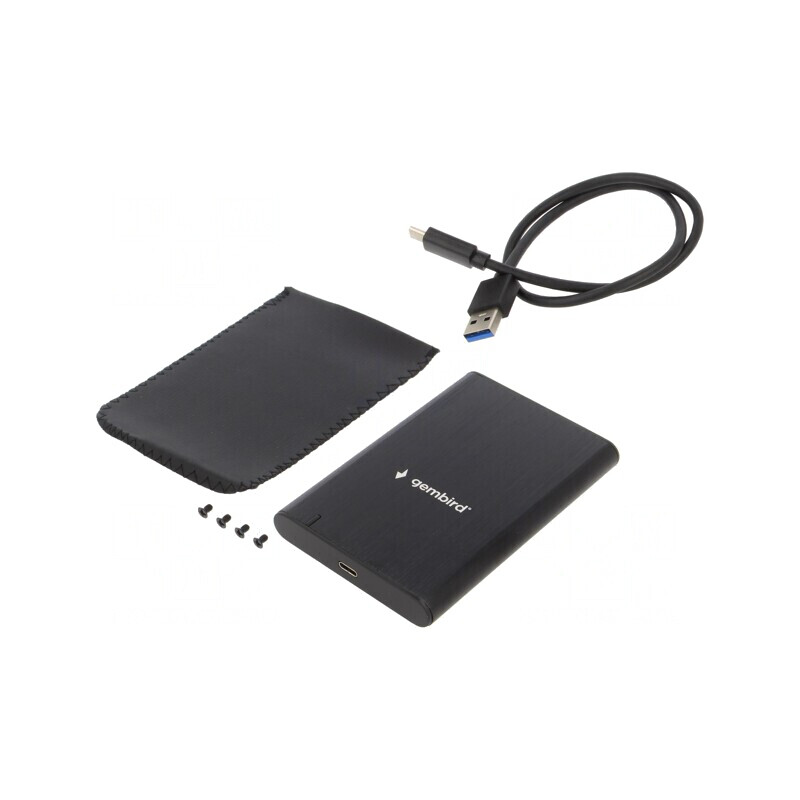 Carcasă Hard Disk 2.5" USB 3.1 Type-C cu LED Indicator | Electronic-mag.ro | Componente Electronice