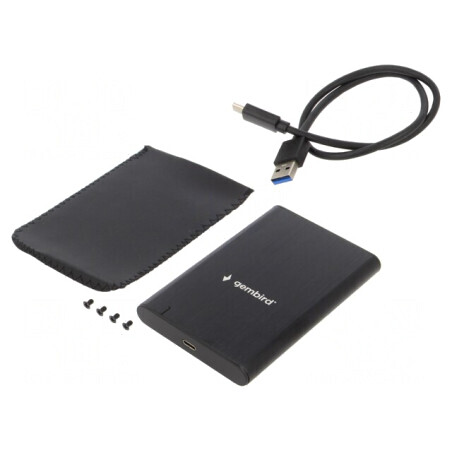 Carcasă Hard Disk 2.5" USB 3.1 Type-C cu LED Indicator | Electronic-mag.ro | Componente Electronice
