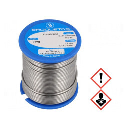 Sârmă de lipit cu plumb 1,5mm 0,25kg BROFIL | Electronic-mag.ro | Componente Electronice