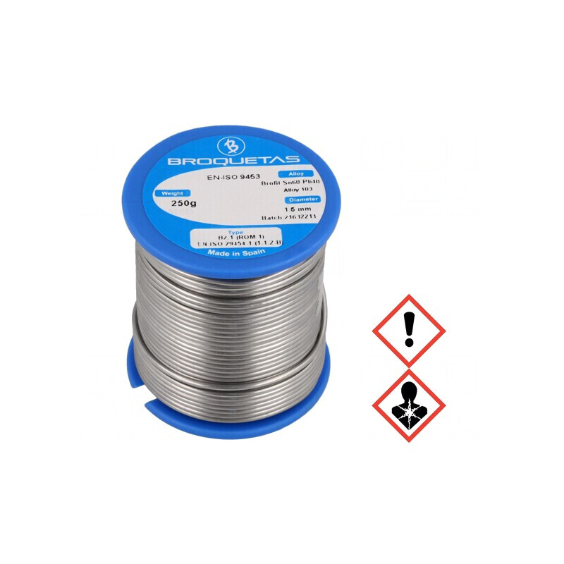 Sârmă de lipit cu plumb 1,5mm 0,25kg BROFIL | Electronic-mag.ro | Componente Electronice