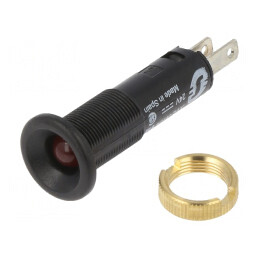Lumină LED de Control Roșie 24VDC Ø8mm IP40 | Electronic-mag.ro | Componente Electronice