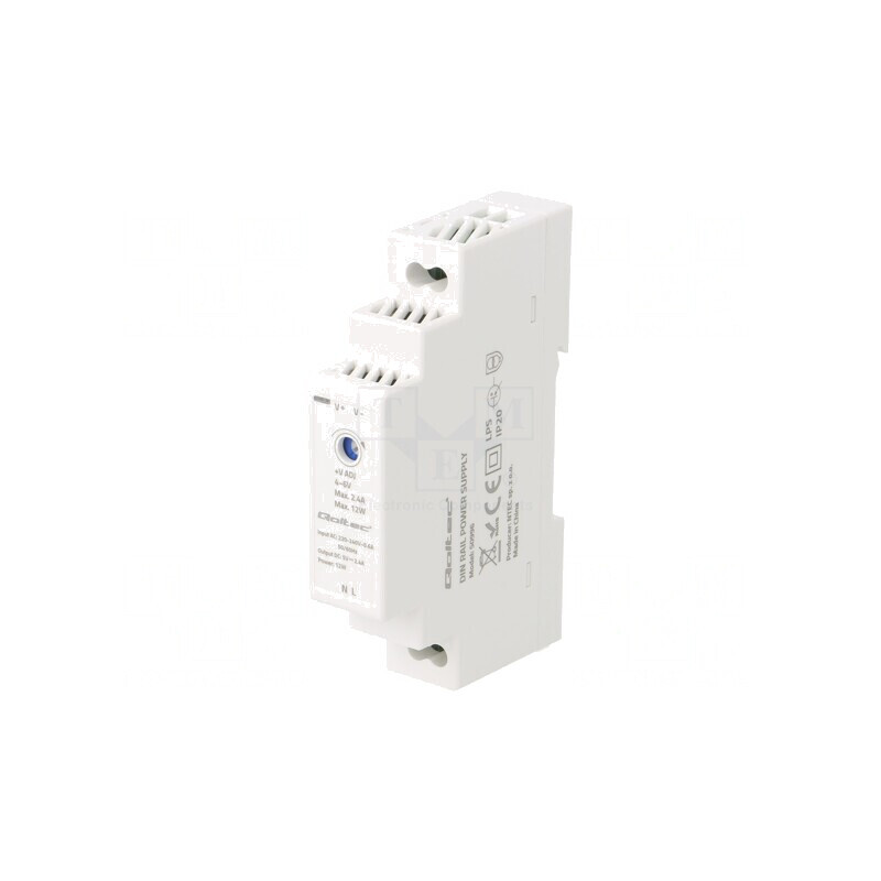 Alimentator Șină DIN 12W 5V 2.4A IP20 | Electronic-mag.ro | Componente Electronice Alimentator Șină DIN 12W 5V 2.4A IP20 | Electronic-mag.ro | Componente Electronice