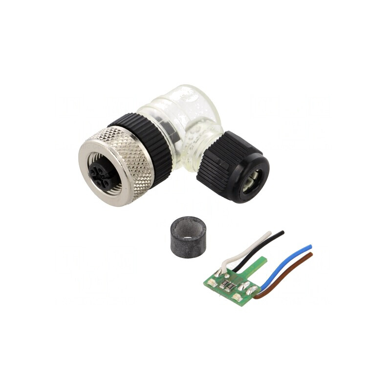Mufă M12 4 PIN mamă DeviceNet/CANopen IP67 | Electronic-mag.ro | Componente Electronice