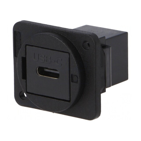 Adaptor USB C dublu din plastic | Electronic-mag.ro | Componente Electronice