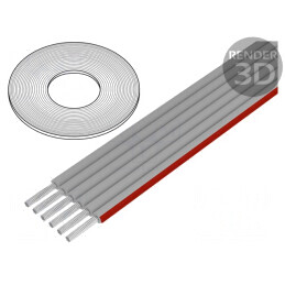 Cablu bandă 1,27mm Cu neecranat PVC gri 30,5m | Electronic-mag.ro | Componente Electronice