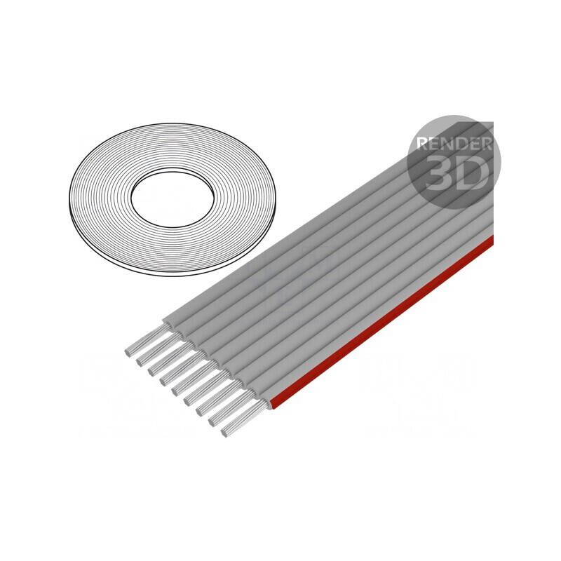 Cablu bandă 1,27mm Cu 9x28AWG neecranat PVC | Electronic-mag.ro | Componente Electronice Cablu bandă 1,27mm Cu 9x28AWG neecranat PVC | Electronic-mag.ro | Componente Electronice