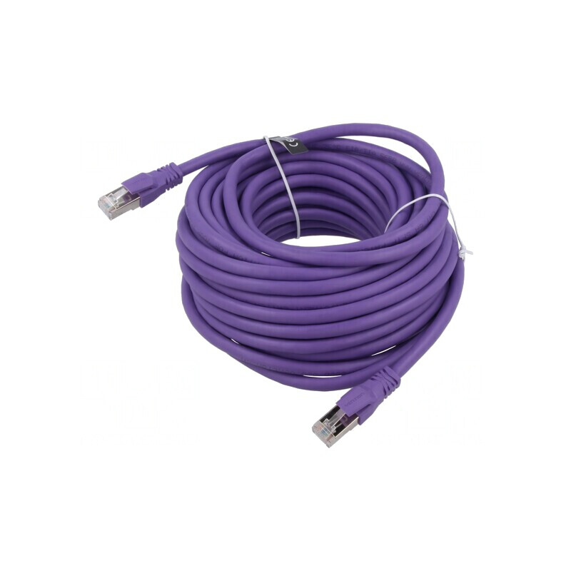 Patch Cord S/FTP Cat6a 12m Violet | Electronic-mag.ro | Componente Electronice Patch Cord S/FTP Cat6a 12m Violet | Electronic-mag.ro | Componente Electronice