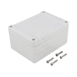Carcasă Universală ABS Gri IP66 90x120x60mm | Electronic-mag.ro | Componente Electronice