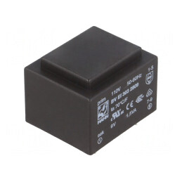 Transformator încapsulat 1,5VA 110VAC 9V 167mA PCB | Electronic-mag.ro | Componente Electronice