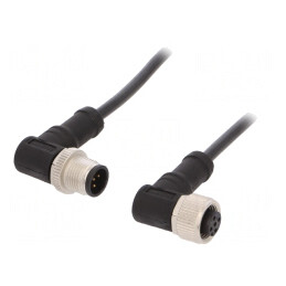 Cablu senzori/automatizări M12 5 pini 1m mufa-mufa | Electronic-mag.ro | Componente Electronice
