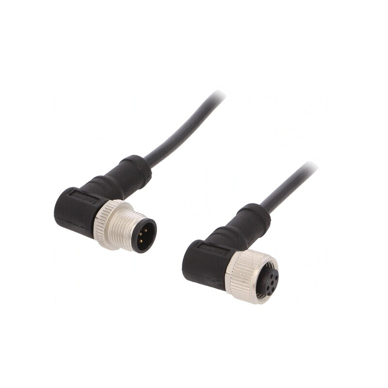Cablu senzori/automatizări M12 5 pini 1m mufa-mufa | Electronic-mag.ro | Componente Electronice