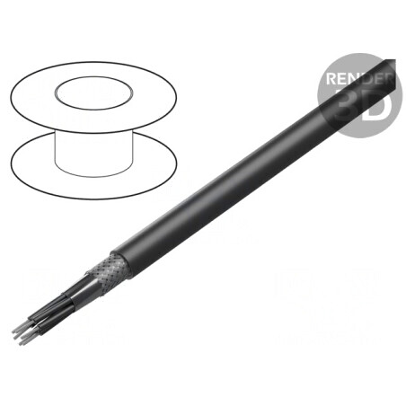 Cablu electric flexibil 6x0,75mm2 negru | Electronic-mag.ro | Componente Electronice