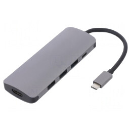 Adaptor USB 3.1 Negru Gri 0,26m | Electronic-mag.ro | Componente Electronice