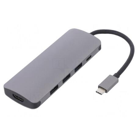 Adaptor USB 3.1 Negru Gri 0,26m | Electronic-mag.ro | Componente Electronice