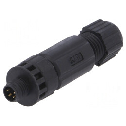 Conector M8 Tată 4 Pin Drept pe Cablu IP67 | Electronic-mag.ro | Componente Electronice