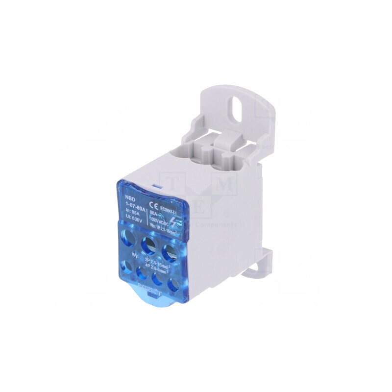 Bloc de distribuție 7 borne 2,5-16mm2 TS35 1kV | Electronic-mag.ro | Componente Electronice Bloc de distribuție 7 borne 2,5-16mm2 TS35 1kV | Electronic-mag.ro | Componente Electronice
