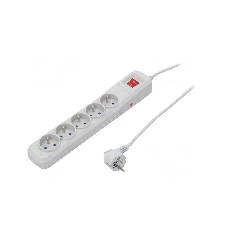 Prelungitor cu Protecție la Supratensiune, 5 Prize, 10A | Electronic-mag.ro | Componente Electronice Prelungitor cu Protecție la Supratensiune, 5 Prize, 10A | Electronic-mag.ro | Componente Electronice