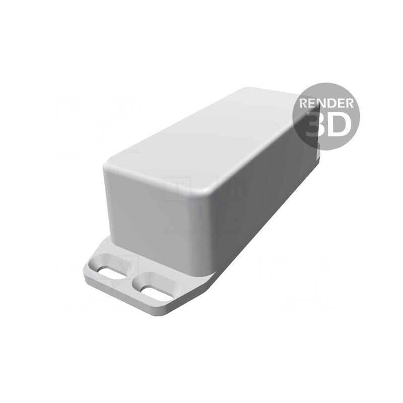 Carcasă universală neagră cu lame de fixare 39x93x31 mm | Electronic-mag.ro | Componente Electronice