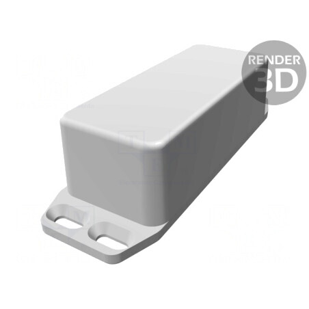 Carcasă universală neagră cu lame de fixare 39x93x31 mm | Electronic-mag.ro | Componente Electronice