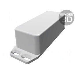 Carcasă universală neagră cu lame de fixare 39x93x31 mm | Electronic-mag.ro | Componente Electronice