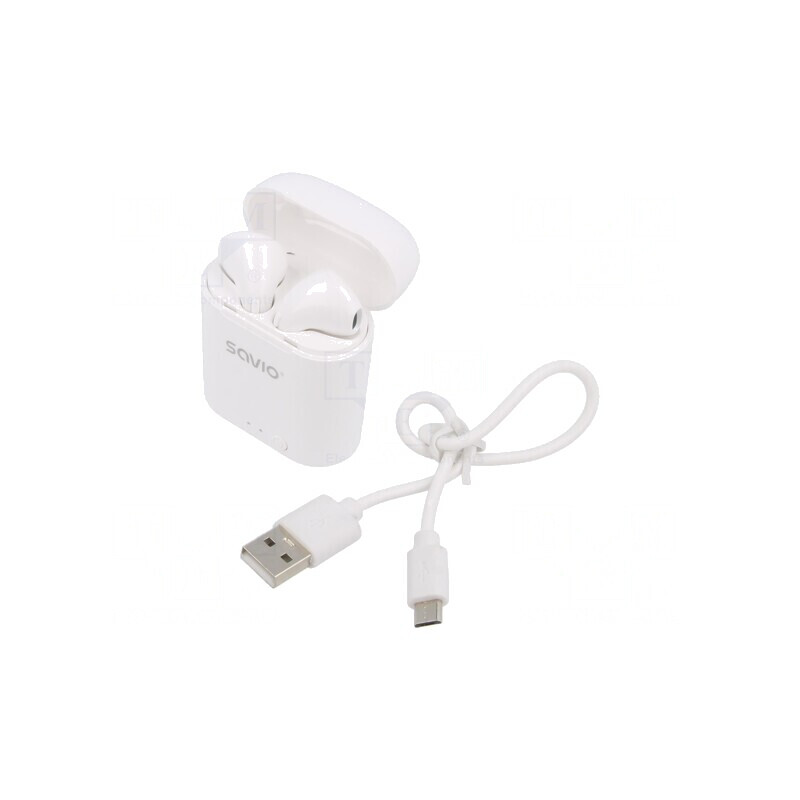 Căşti fără fir cu microfon albă USB 10m | Electronic-mag.ro | Componente Electronice Căşti fără fir cu microfon albă USB 10m | Electronic-mag.ro | Componente Electronice