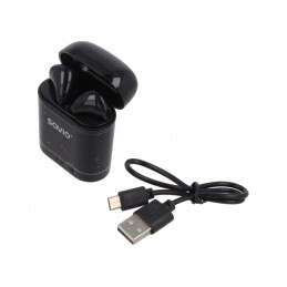 Căști Wireless cu Microfon Negre USB-B 10m | Electronic-mag.ro | Componente Electronice