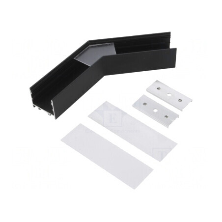 Conector 135° negru aluminiu VARIO30-02 | Electronic-mag.ro | Componente Electronice