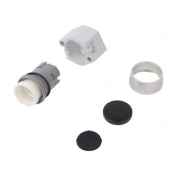 Comutator acționat prin apăsare 22mm negru | Electronic-mag.ro | Componente Electronice