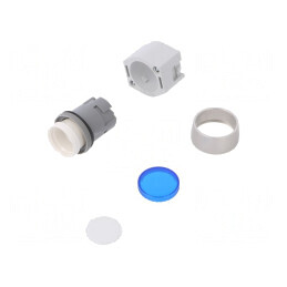 Comutator Acționat Prin Apăsare 22mm Albastru | Electronic-mag.ro | Componente Electronice