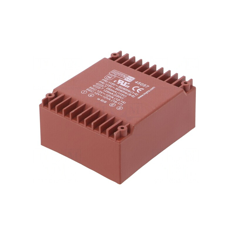 Transformator încapsulat 24VA 115/230V 12V 1A | Electronic-mag.ro | Componente Electronice