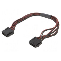 Cablu | Micro-Fit 3.0 | tată-tată | PIN: 10 | 0,2m | 4A | Izolaţie: PVC | KABX-10PMM-L200