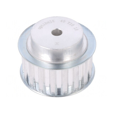 Roată de curea din aluminiu T10 40 dinți 25mm | Electronic-mag.ro | Componente Electronice