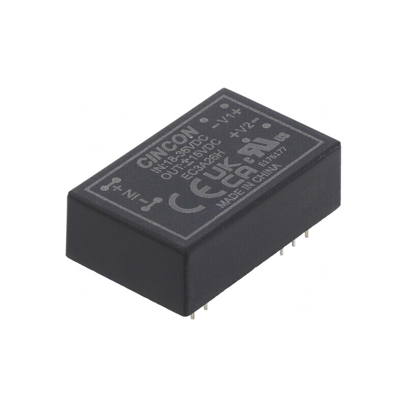 Convertor DC/DC 3W 18-36V la 15V/-15V THT | Electronic-mag.ro | Componente Electronice