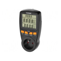 Controler negru 16A 230VAC 50/60Hz IP20 cu fișe de contact | Electronic-mag.ro | Componente Electronice