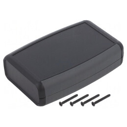 Carcasă universală neagră ABS 79x117x33mm | Electronic-mag.ro | Componente Electronice