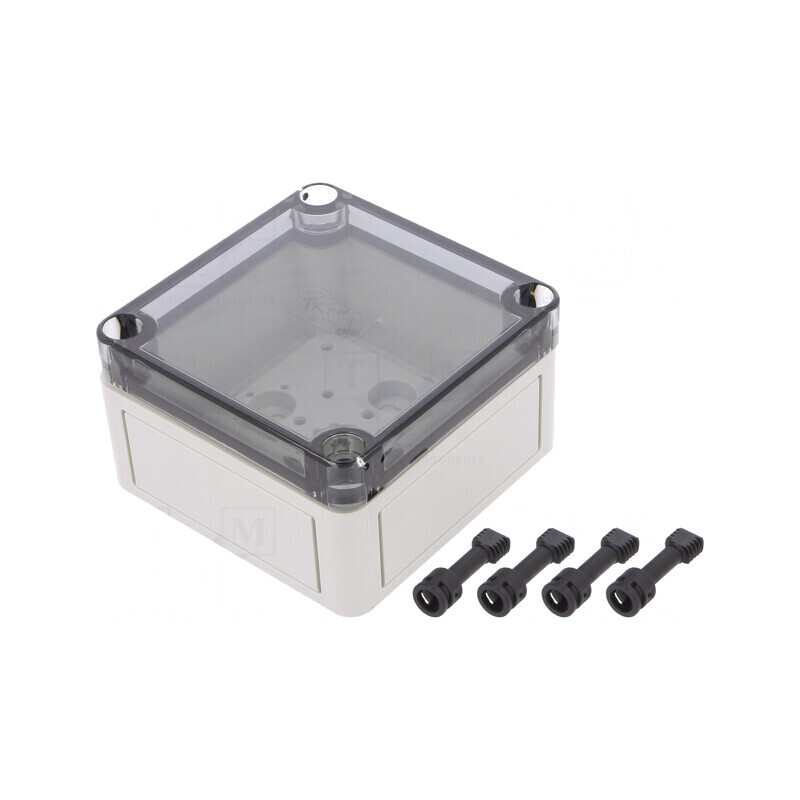 Carcasă universală polistiren gri 94x94x57mm | Electronic-mag.ro | Componente Electronice