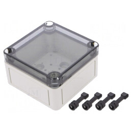 Carcasă universală polistiren gri 94x94x57mm | Electronic-mag.ro | Componente Electronice