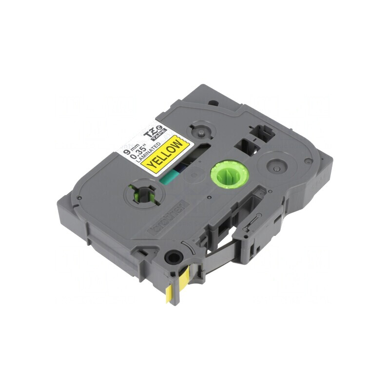 Bandă Etichete Brother TZE-621 9mm x 8m Galben/Negru | Electronic-mag.ro | Componente Electronice