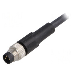 Cablu de conectare M8 3 pini 5m 60VAC 4A | Electronic-mag.ro | Componente Electronice