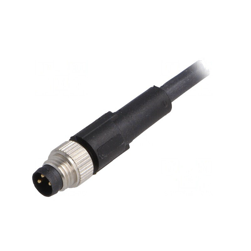 Cablu de conectare M8 3 pini 5m 60VAC 4A | Electronic-mag.ro | Componente Electronice